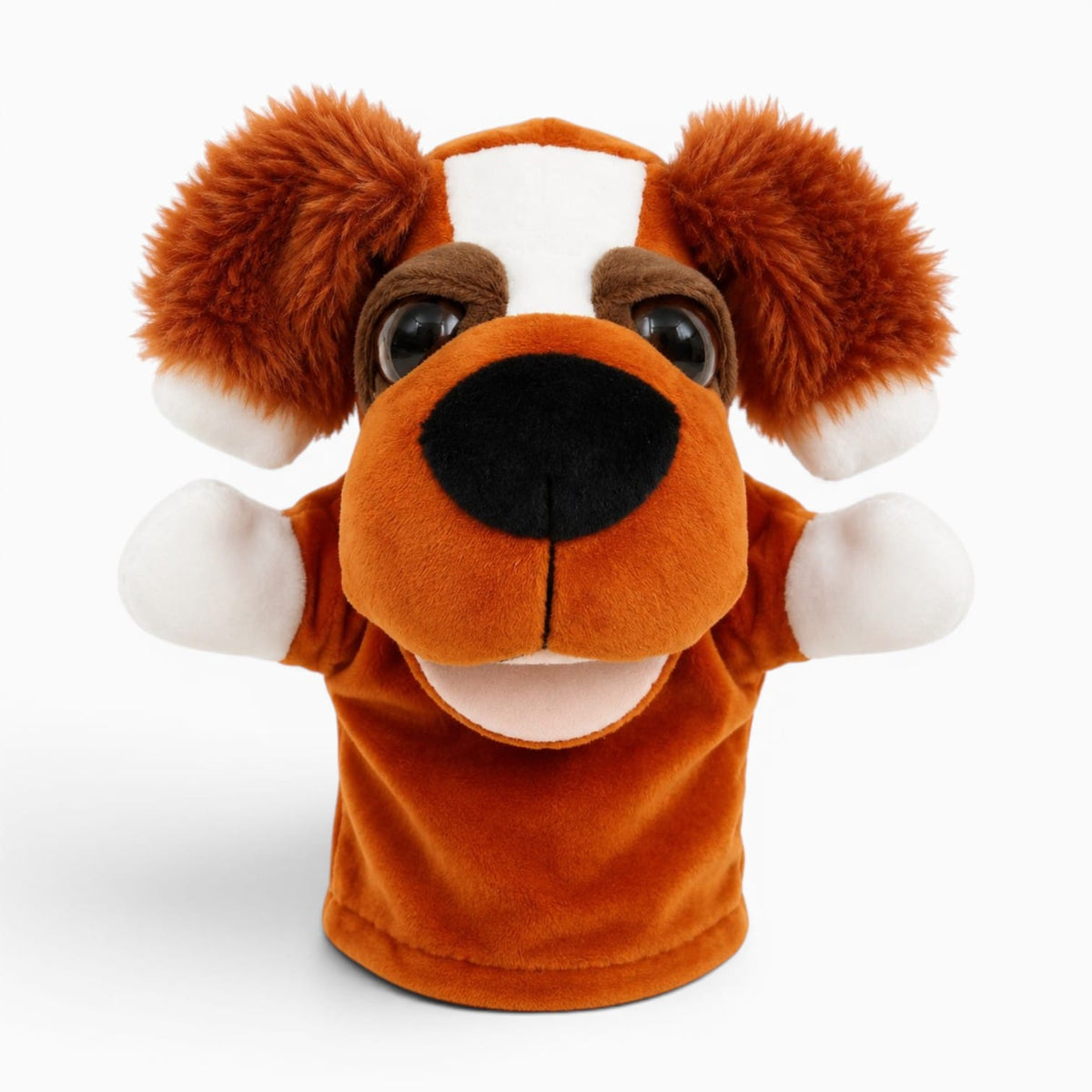kuscheltierland Orange Hund Handpuppe Aus Plüsch
