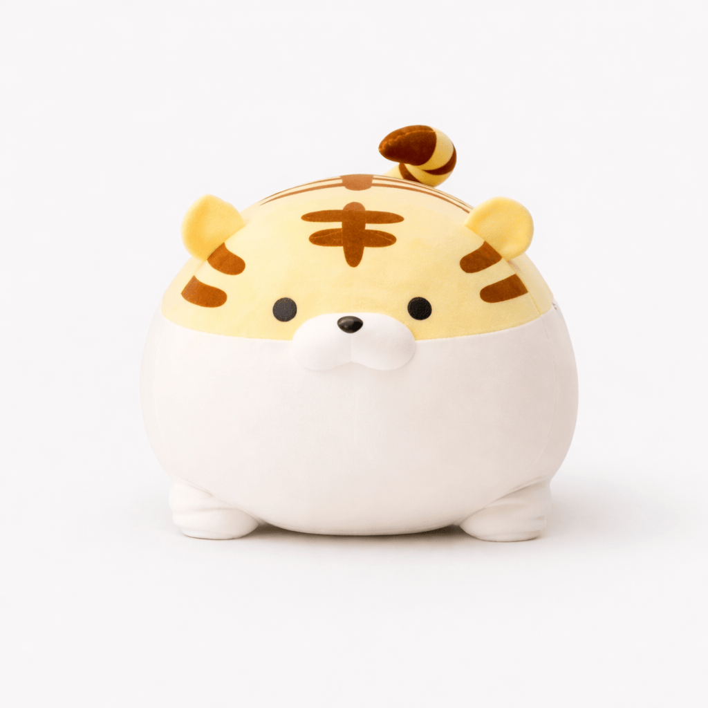 kuscheltierland Pralle Kawaii Tiger Kuscheltier als Kuschelkissen