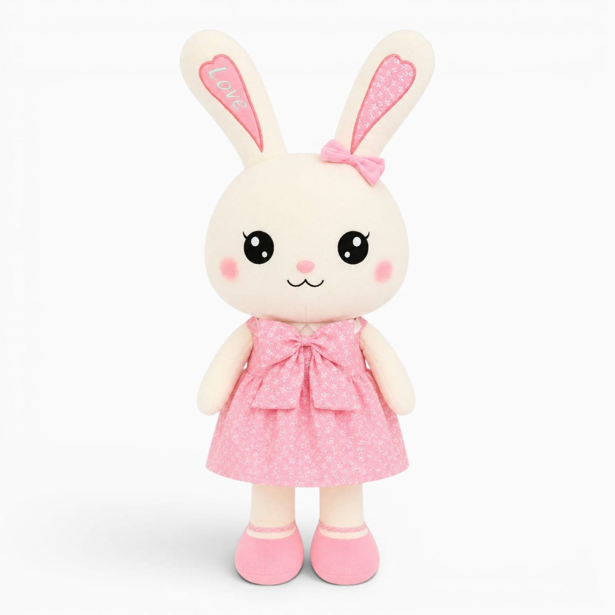kuscheltierland Rabbit Plush Toy Cute Skirt Rabbit Soft Animal Kids Cartoon Big Ear Bunny Plush Hug Stuffed Pillow Girl Christmas Birthday Gift