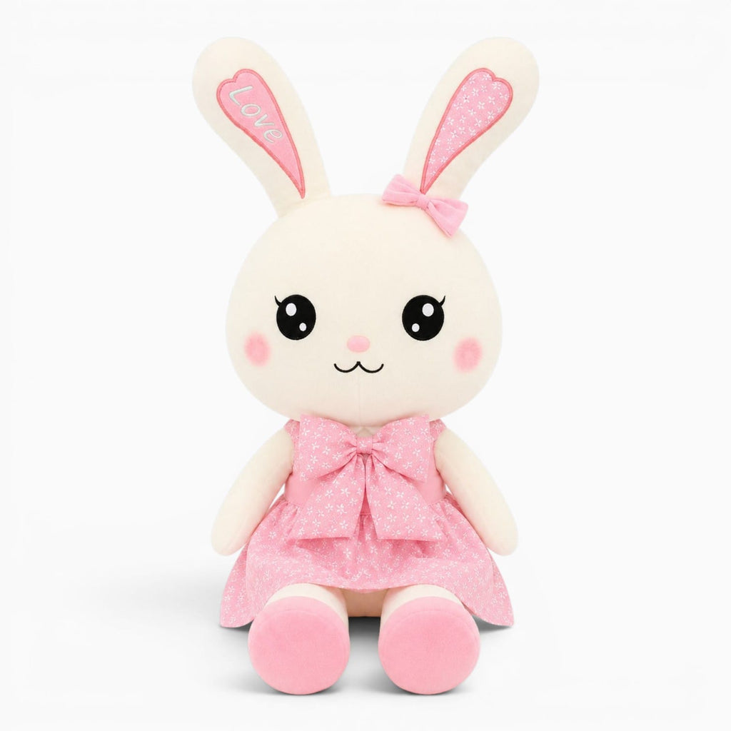 kuscheltierland Rabbit Plush Toy Cute Skirt Rabbit Soft Animal Kids Cartoon Big Ear Bunny Plush Hug Stuffed Pillow Girl Christmas Birthday Gift
