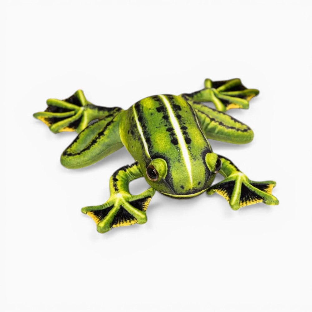 kuscheltierland Realistisches Frosch Kuscheltier Grün Gelb weich