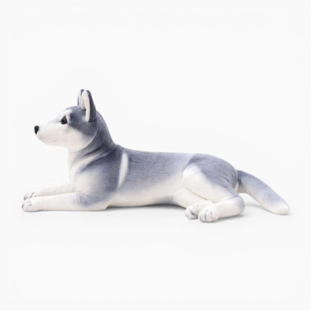 kuscheltierland Realistisches Husky Kuscheltier liegend