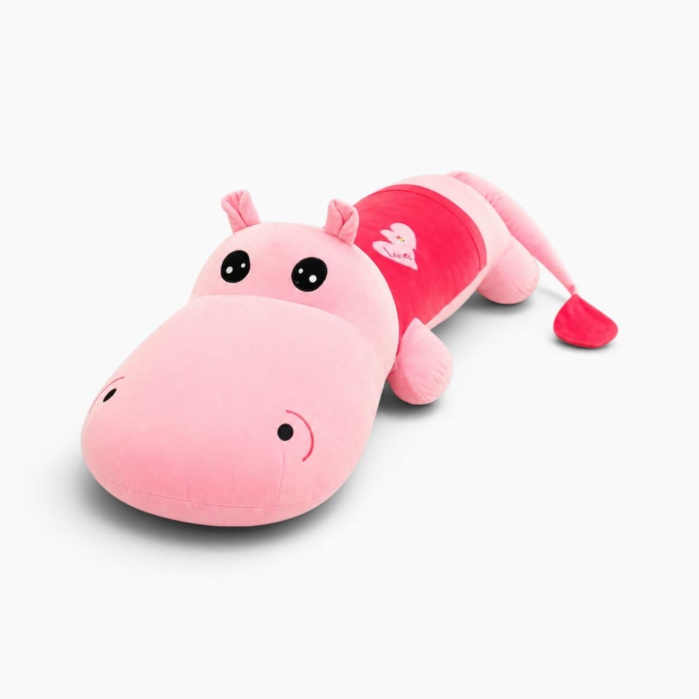 kuscheltierland Rosa / 100cm Großes Nilpferd Kuscheltier Rosa