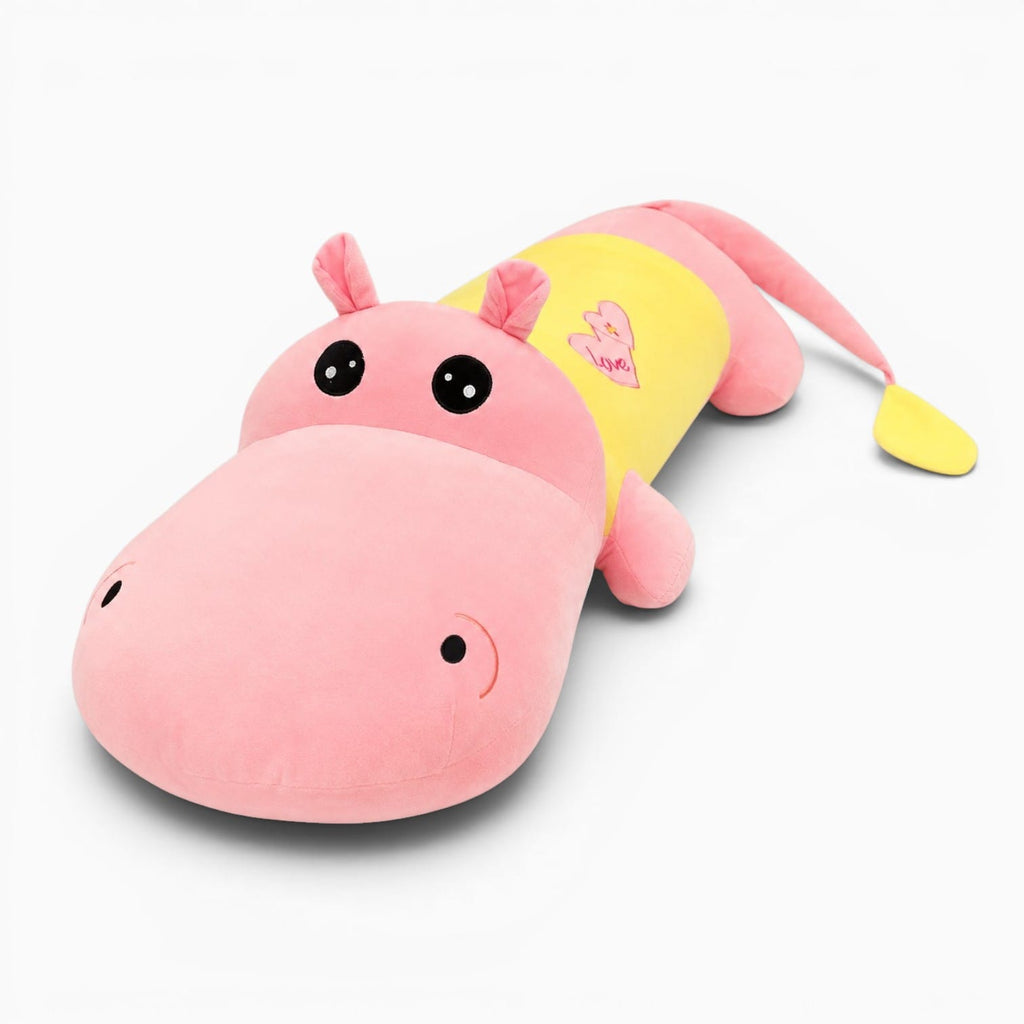 kuscheltierland Rosa / 100cm Rosa Nilpferd Kuscheltier XXL
