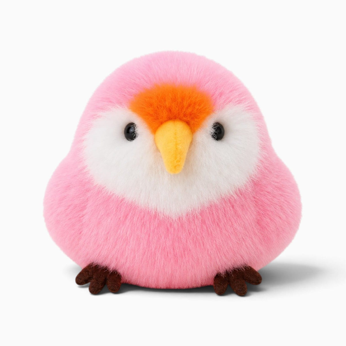 kuscheltierland Rosa / 12cm Kleines rosa-weißes Vogel-Kuscheltier