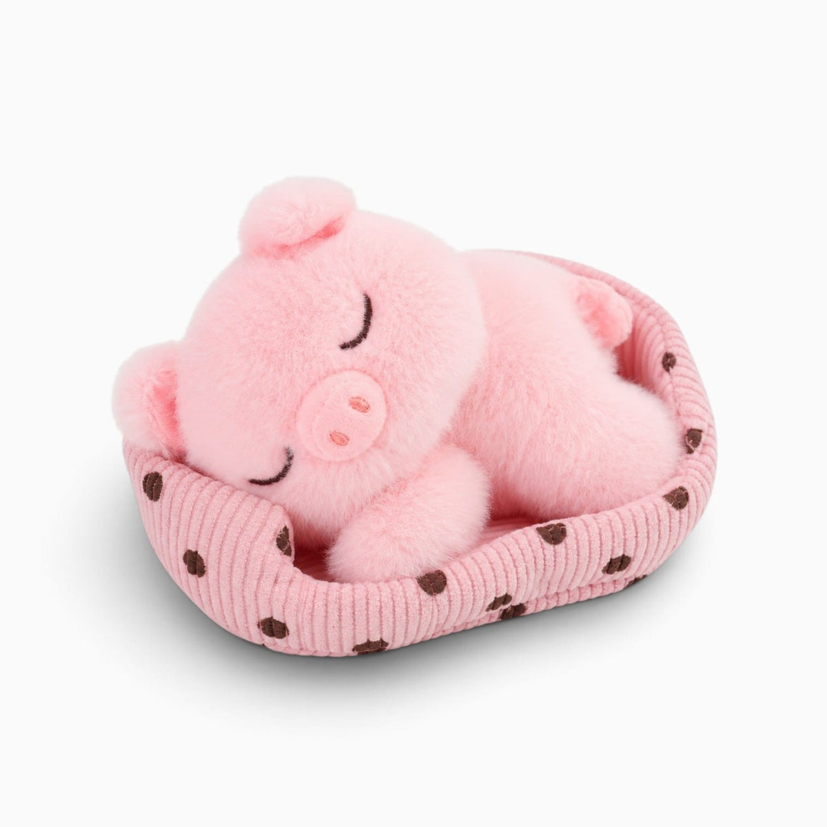 kuscheltierland Rosa / 14cm Kleines rosa Schwein-Kuscheltier in einem Körbchen