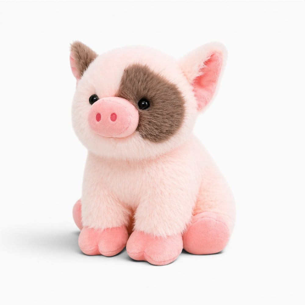 kuscheltierland Rosa / 20cm Cute Sitting Animals miniature fragrant pig Cat Soft Plush Dolls Stuffed Lifelike piglet Plushie Baby Toys Gifts For Children