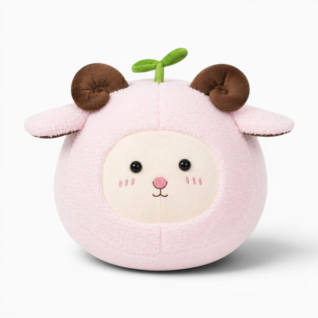 kuscheltierland Rosa / 24cm Rosa Schaf Plüschkissen Mit Sprossen