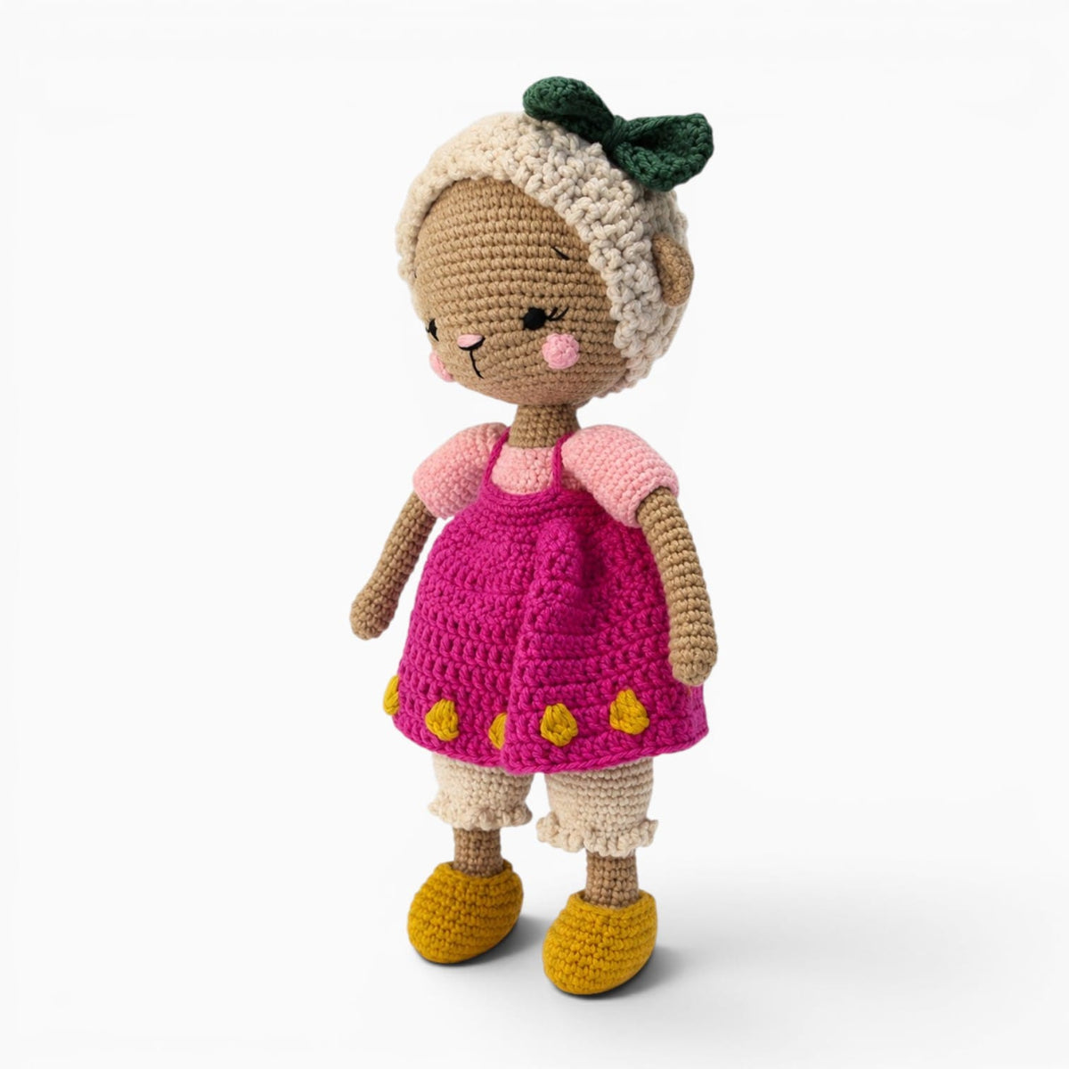 kuscheltierland Rosa / 27cm Gehäkeltes Schaf Kuscheltier