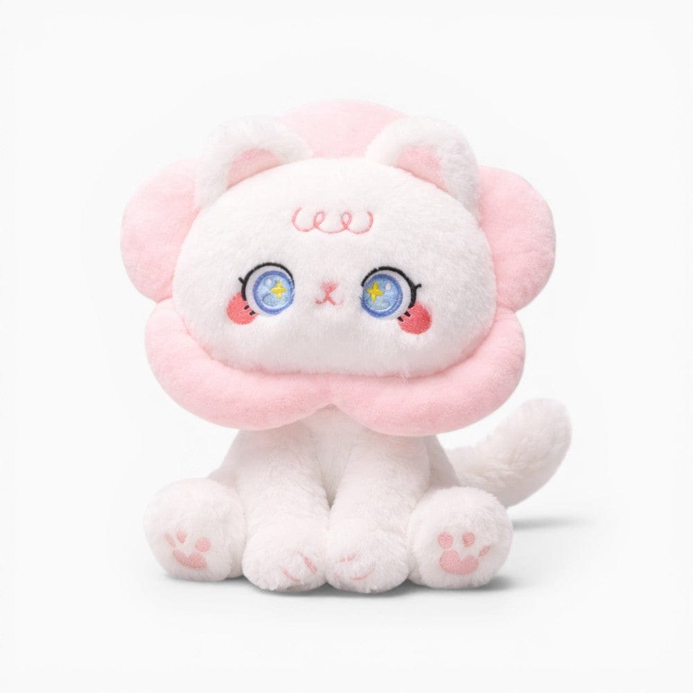 kuscheltierland Rosa / 30cm Blumen-Katzen Kuscheltier Kawaii