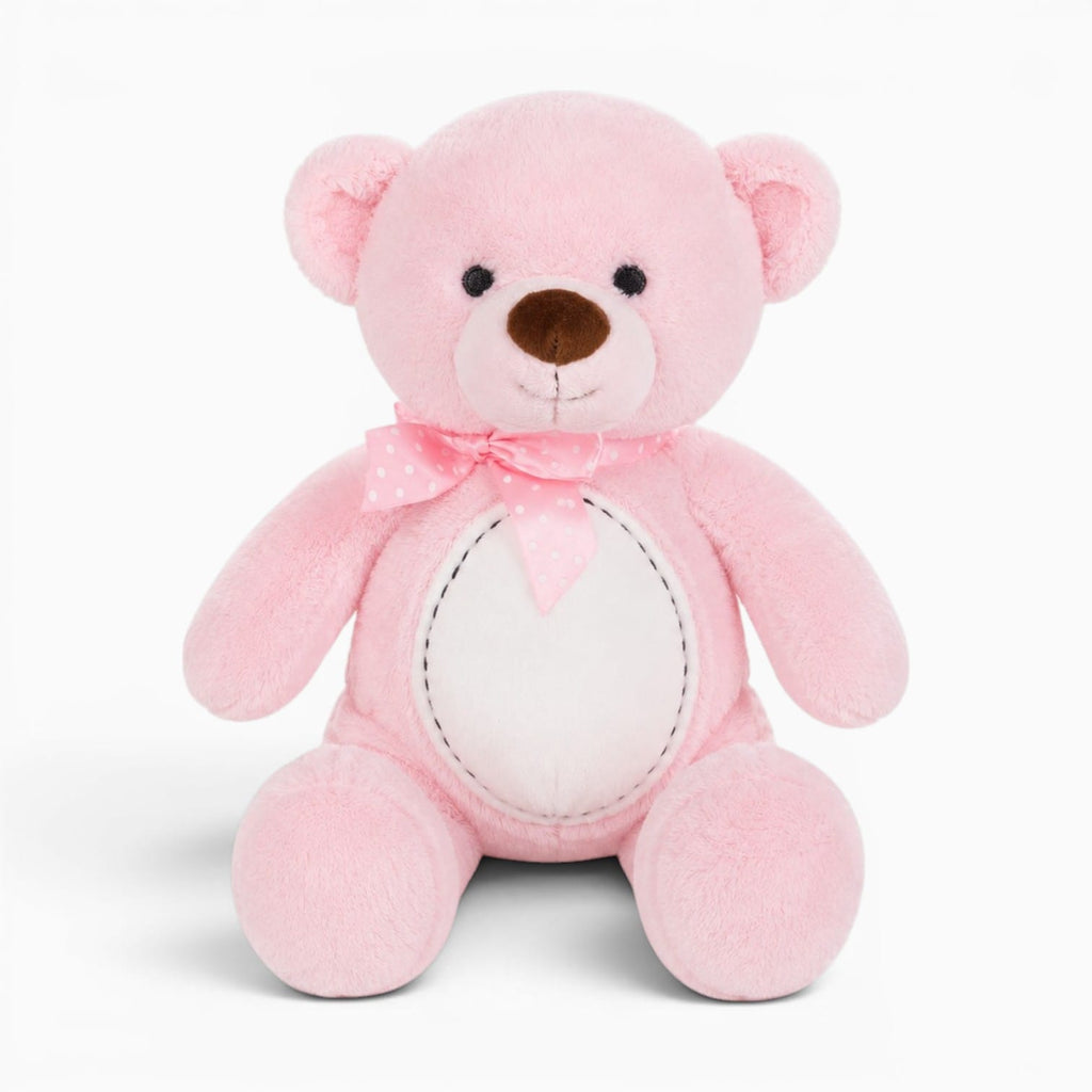 kuscheltierland Rosa / 33cm Rosa Teddybär Kuscheltier mit Schleife