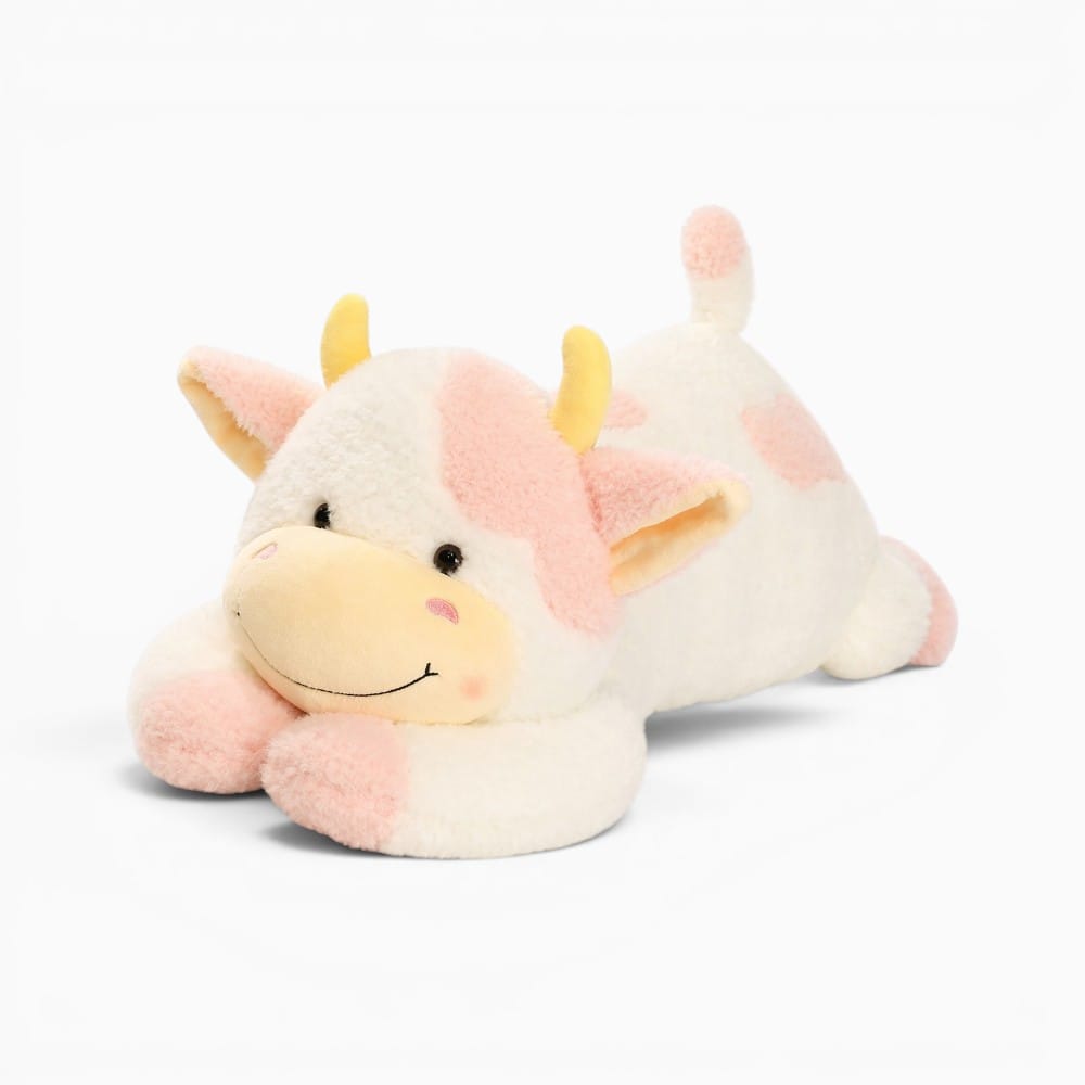 kuscheltierland Rosa / 90cm Hot 1pc 90cm Lovely Milk Cow Plush Toys Cartoon Stuffed Animal Cattle Dolls Sleeping Pillow For Baby Girls Birthday Gifts