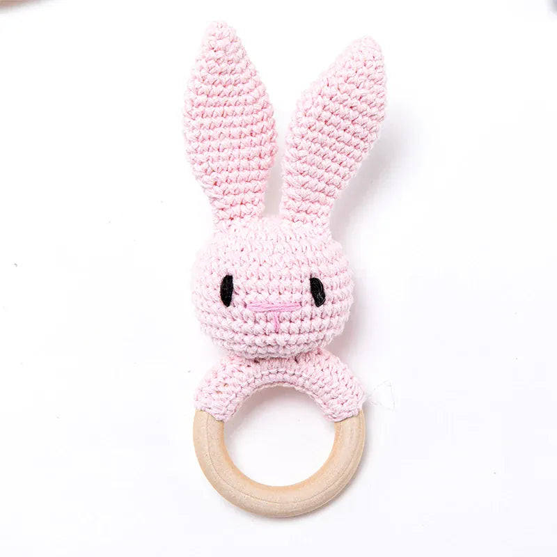 kuscheltierland Rosa Baby Rassel Rosa Hase