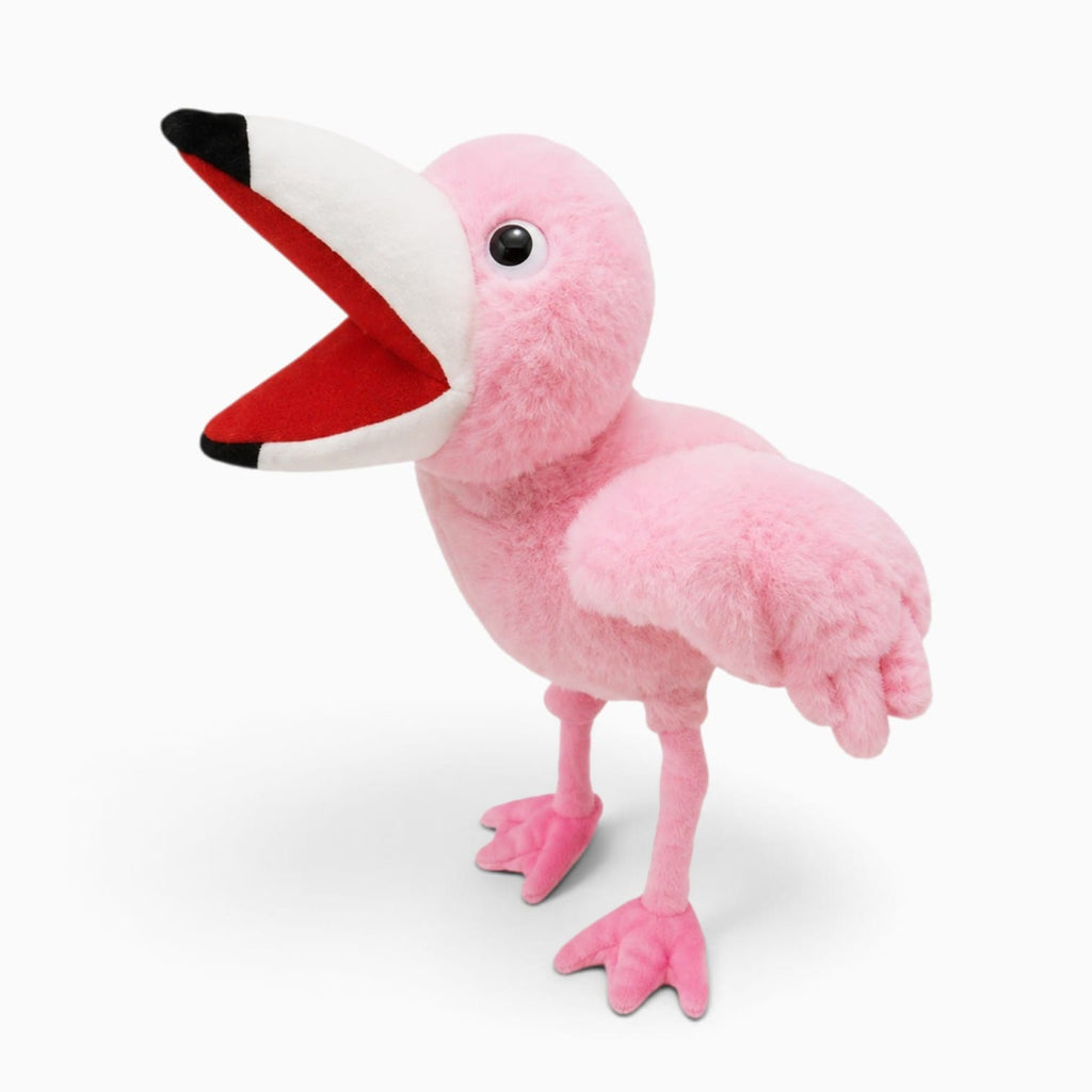 kuscheltierland Rosa Rosa Flamingo-Kuscheltier-Handpuppe