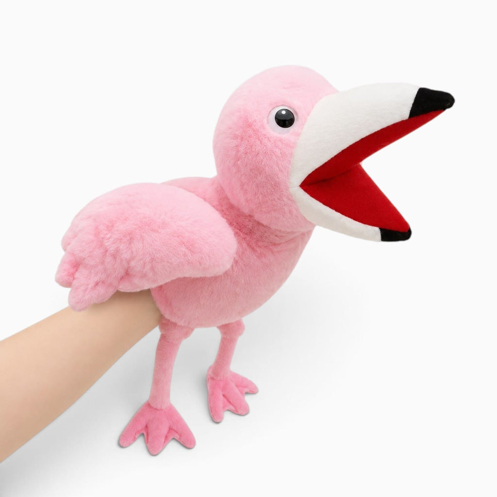 kuscheltierland Rosa Rosa Flamingo-Kuscheltier-Handpuppe