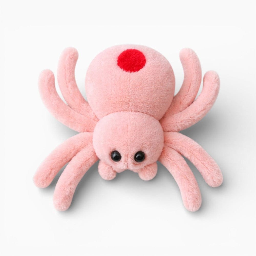 kuscheltierland Rosa Spinne Kuscheltier realistische Plüschspinne Halloween
