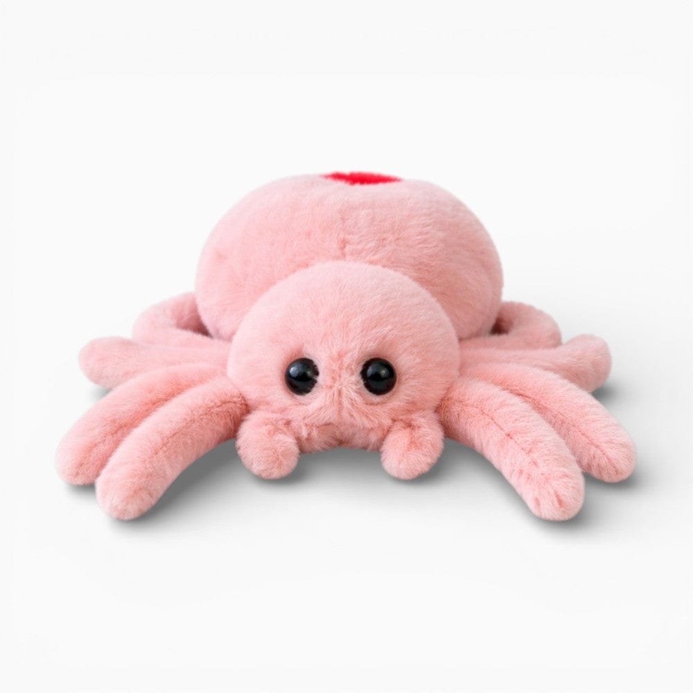 kuscheltierland Rosa Spinne Kuscheltier realistische Plüschspinne Halloween