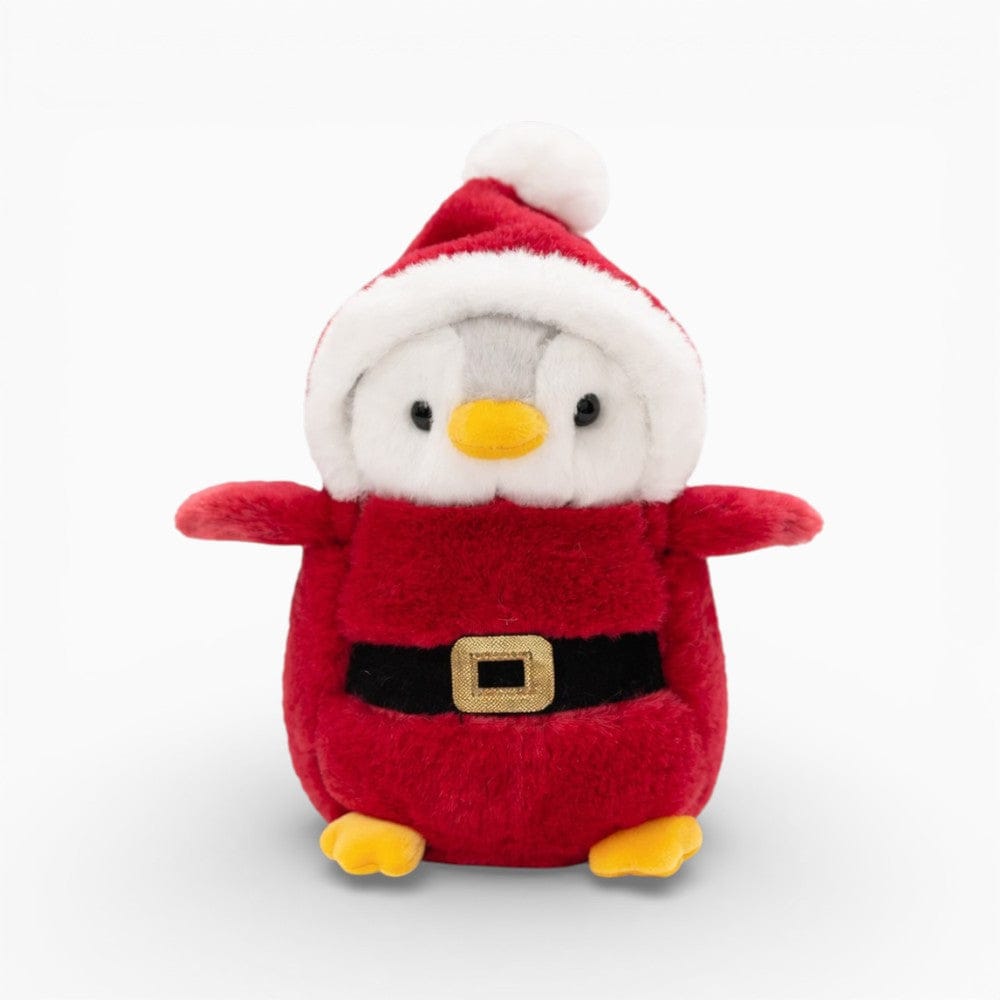 kuscheltierland Rot / 20cm Pinguin Kuscheltier im Weihnachtsmann-Kostüm
