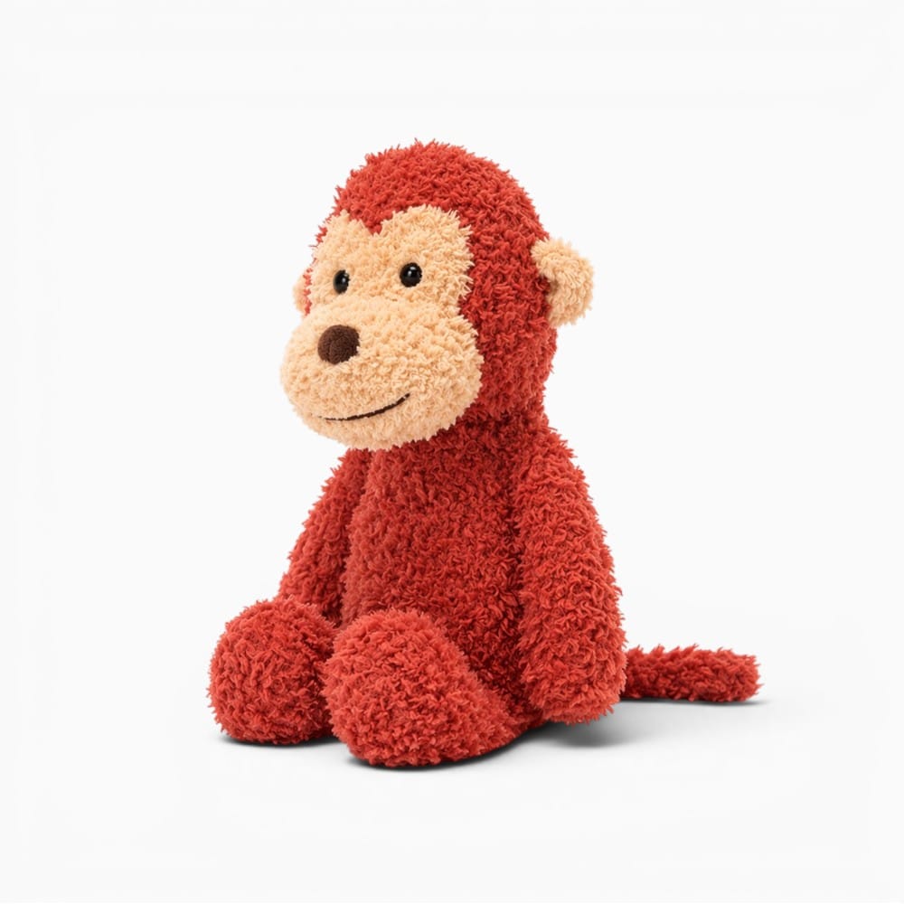 kuscheltierland Rot / Etwa 30 cm Kids Cuddly Animal Plush Toy Super Soft Fluffy Dog Monkey Rabbit Sheep Stuffed Animal Soothing Toys for Toddlers Bedroom Decor