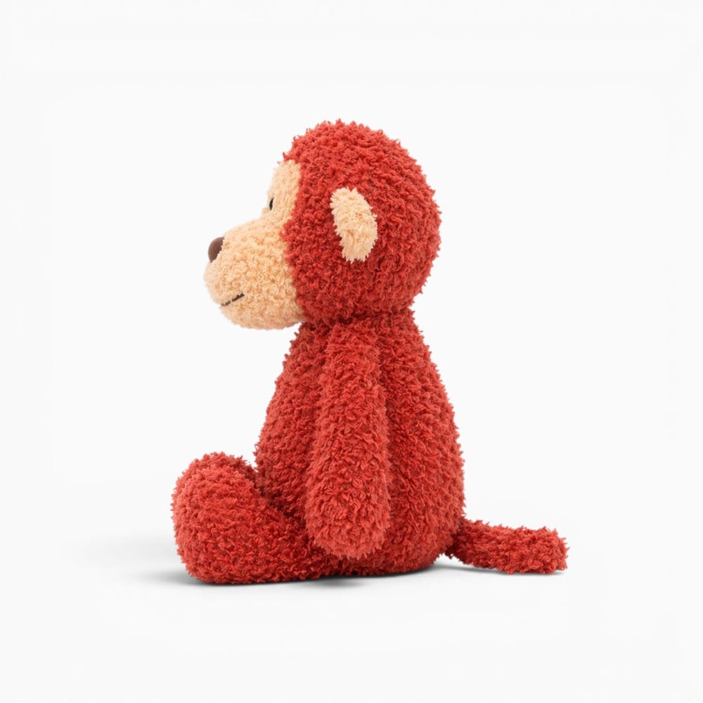 kuscheltierland Rot / Etwa 30 cm Kids Cuddly Animal Plush Toy Super Soft Fluffy Dog Monkey Rabbit Sheep Stuffed Animal Soothing Toys for Toddlers Bedroom Decor