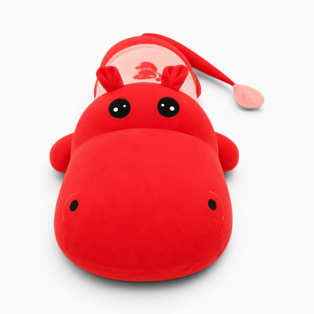 kuscheltierland Rotes Nilpferd Kuscheltier XXL