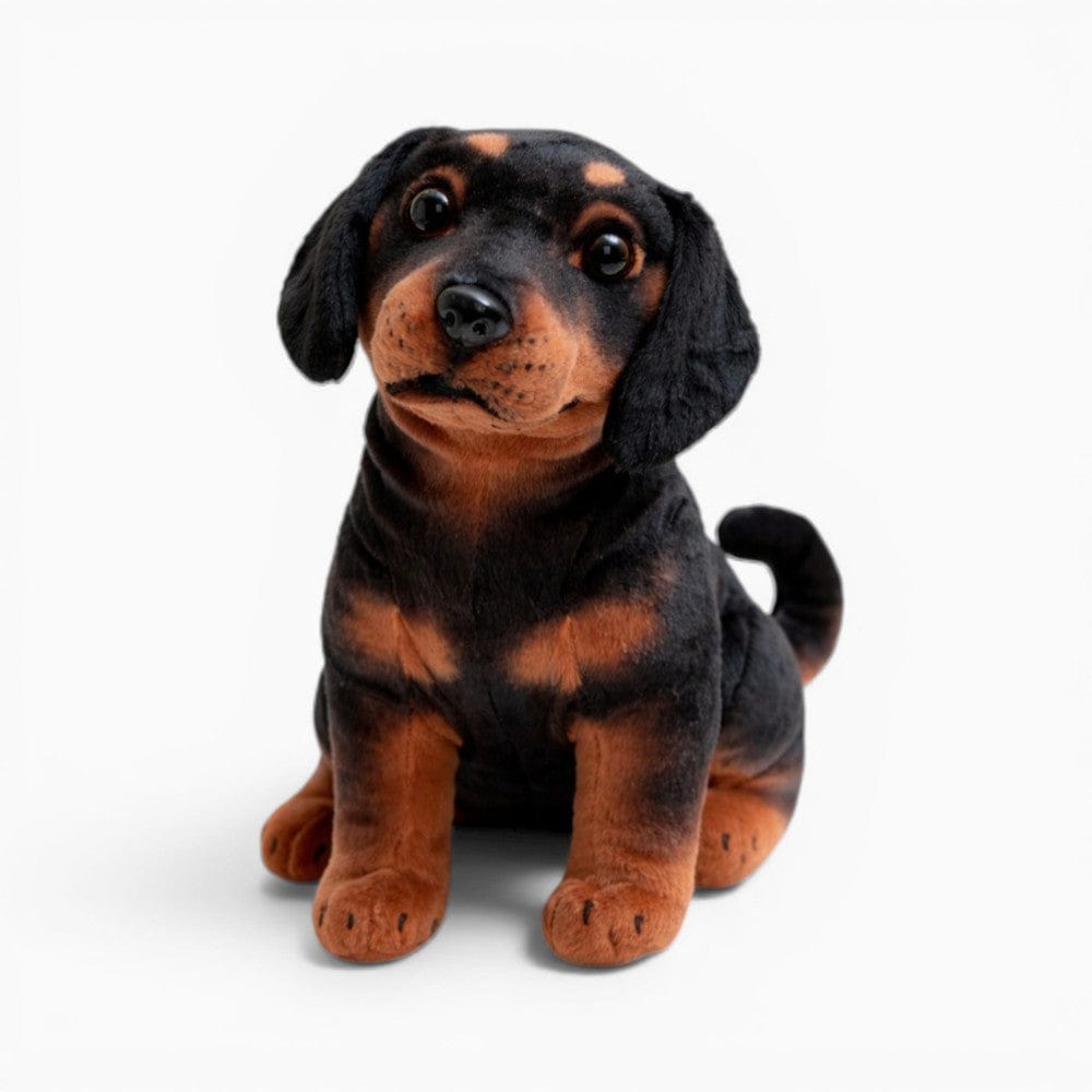 kuscheltierland Rottweiler Kuscheltier sitzend naturgetreu