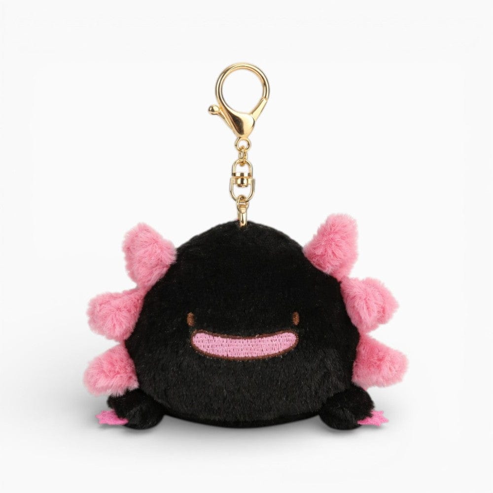 kuscheltierland Schwarz / 20cm Axolotl Schlüsselanhänger Kawaii Schwarz
