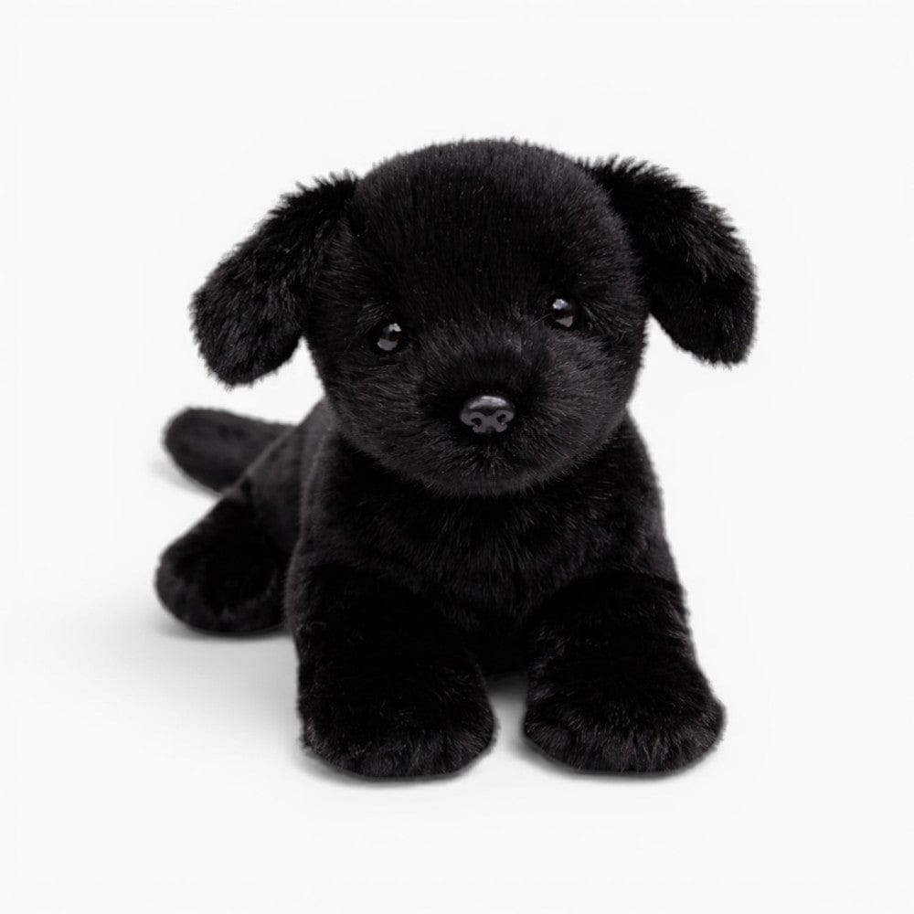 kuscheltierland Schwarz / 20cm Liegender schwarzer Labrador Kuscheltier