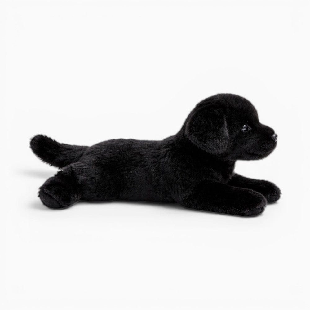 kuscheltierland Schwarz / 20cm Liegender schwarzer Labrador Kuscheltier