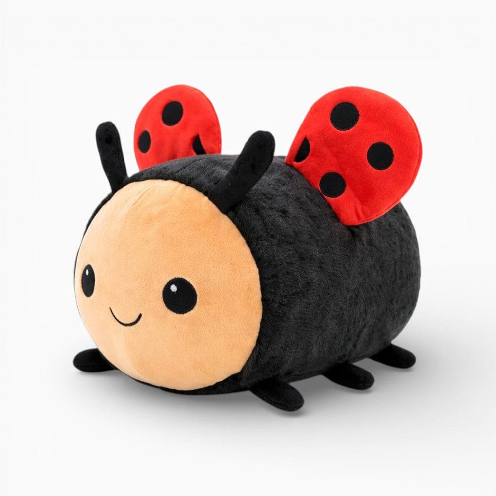 kuscheltierland Schwarz / 20cm Marienkäfer Kuscheltier rot gepunktet weiches Plüschinsekt