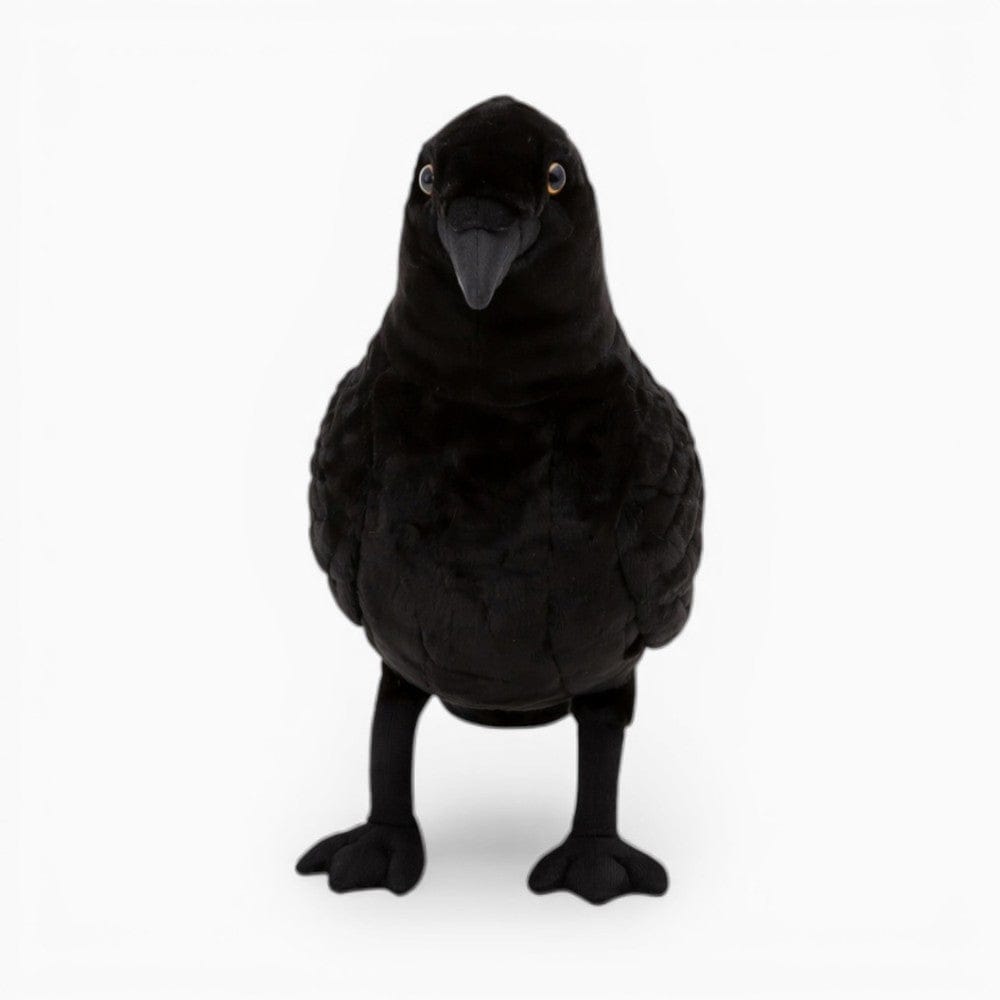 kuscheltierland Schwarz / 23cm Schwarzes Rabe Kuscheltier Halloween Deko
