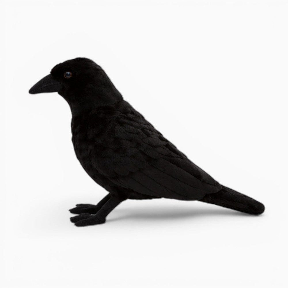 kuscheltierland Schwarz / 23cm Schwarzes Rabe Kuscheltier Halloween Deko