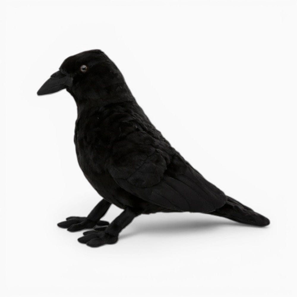 kuscheltierland Schwarz / 23cm Schwarzes Rabe Kuscheltier Halloween Deko