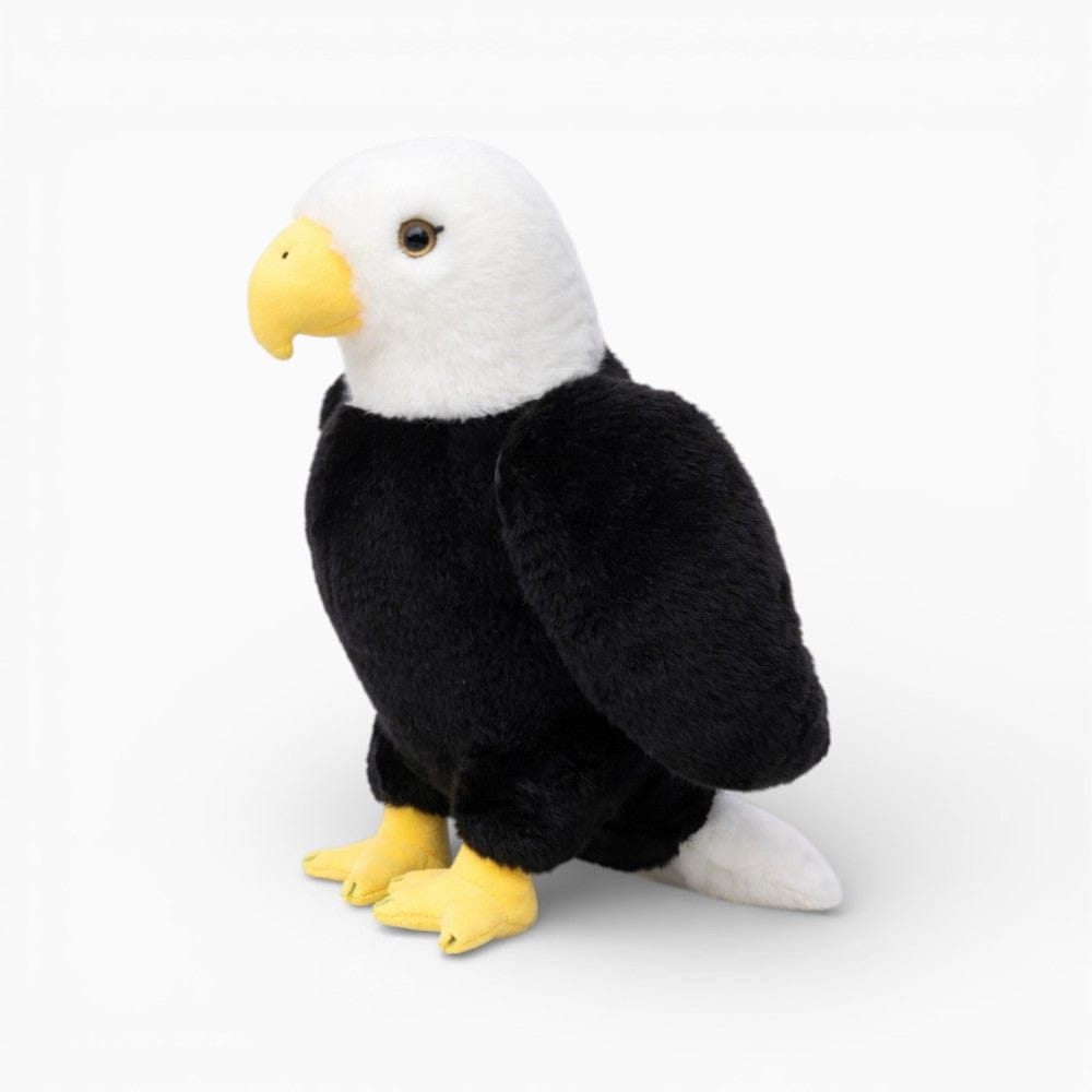 kuscheltierland Schwarz / 25cm Adler Kuscheltier lebensnahes Design