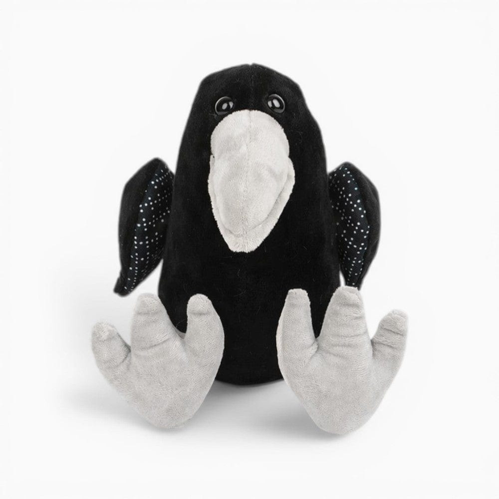 kuscheltierland Schwarz / 25cm Rabe Kuscheltier weicher Vogel