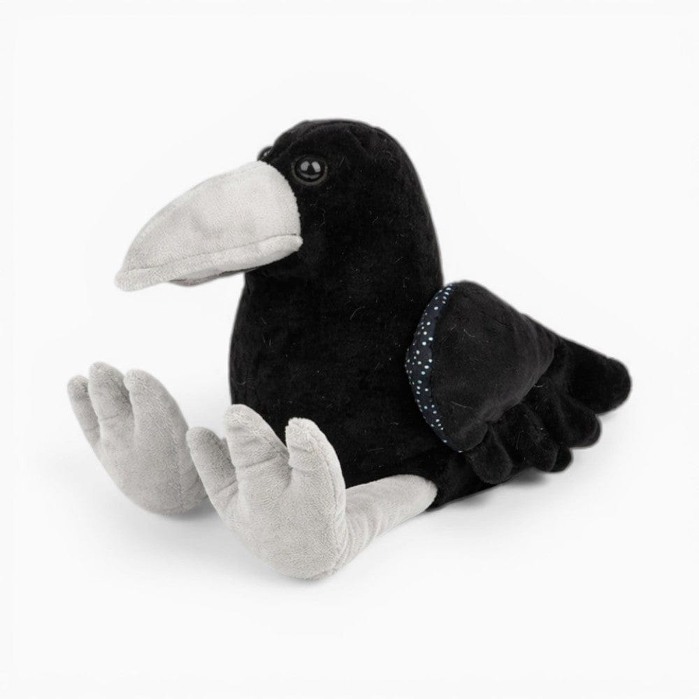 kuscheltierland Schwarz / 25cm Rabe Kuscheltier weicher Vogel