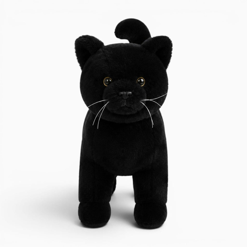 kuscheltierland Schwarz / 25cm Schwarzes Katzen Kuscheltier