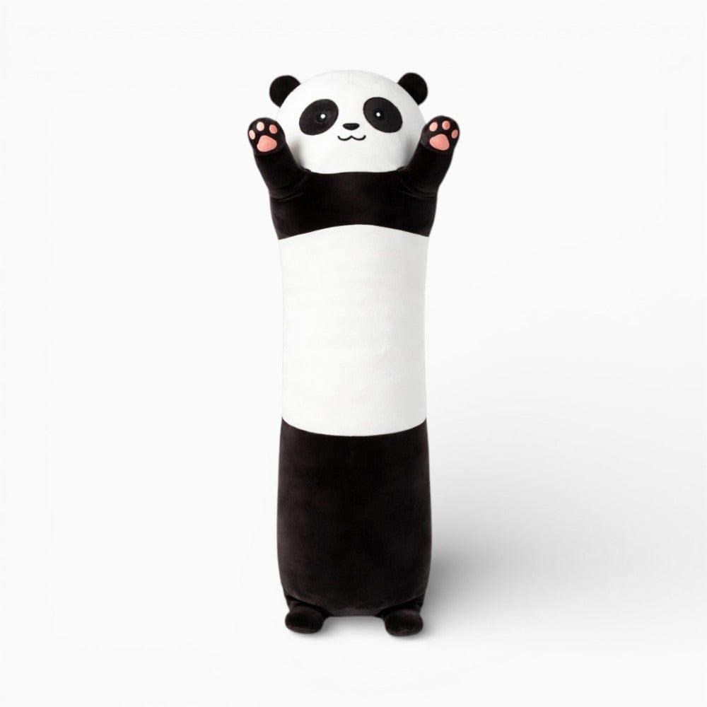 kuscheltierland Schwarz / 70cm Langes Panda Kuscheltier als weiches Seitenschläferkissen