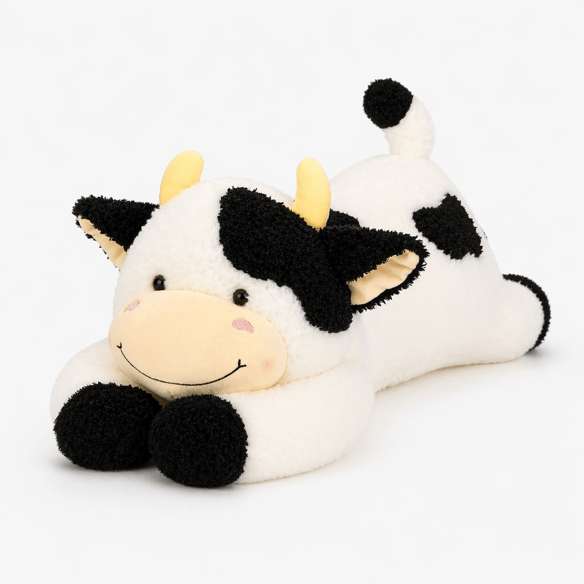 kuscheltierland Schwarz / 90cm Hot 1pc 90cm Lovely Milk Cow Plush Toys Cartoon Stuffed Animal Cattle Dolls Sleeping Pillow For Baby Girls Birthday Gifts