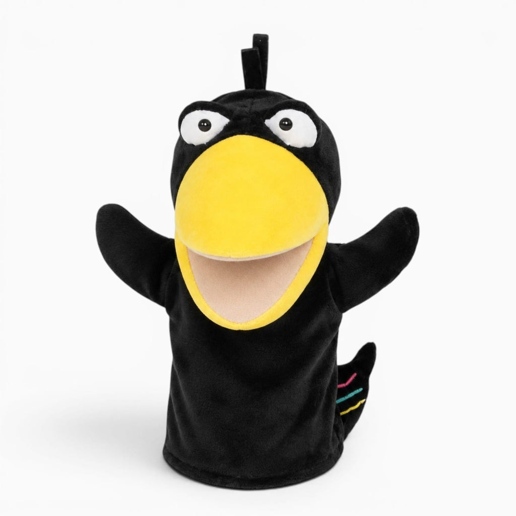 kuscheltierland Schwarz Rabe Handpuppe Kuscheltier