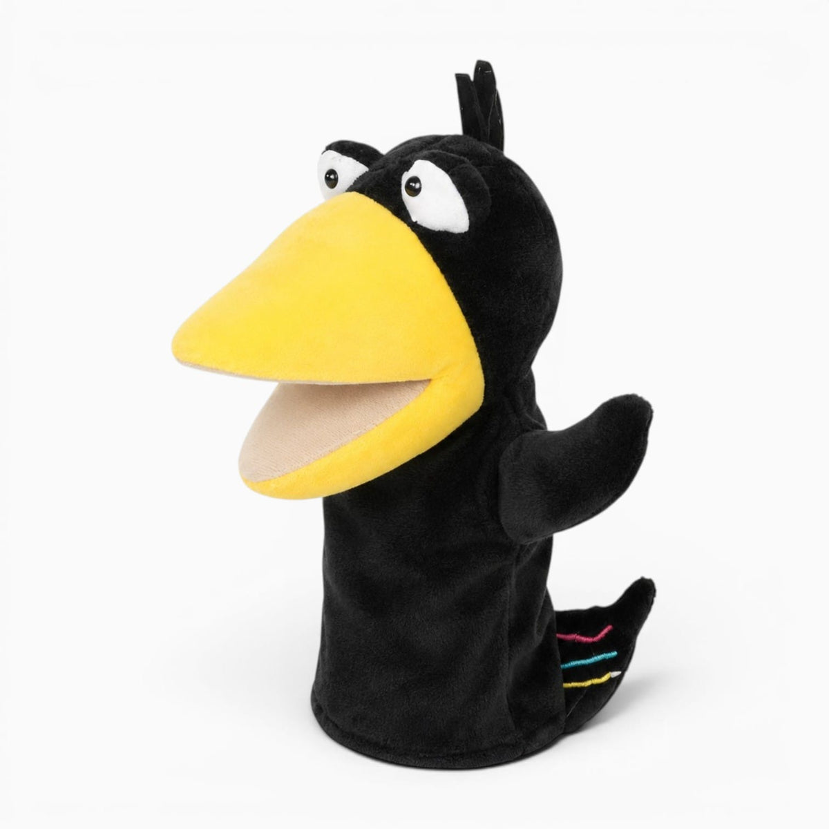 kuscheltierland Schwarz Rabe Handpuppe Kuscheltier