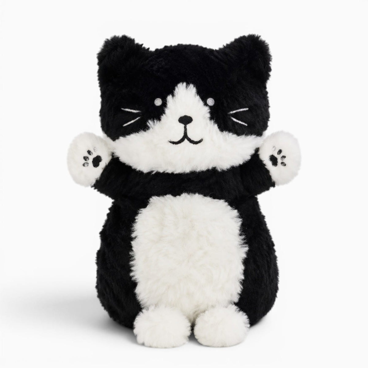 kuscheltierland Schwarz und Weiß / 30cm Schwarz-weißes Katzen Kuscheltier