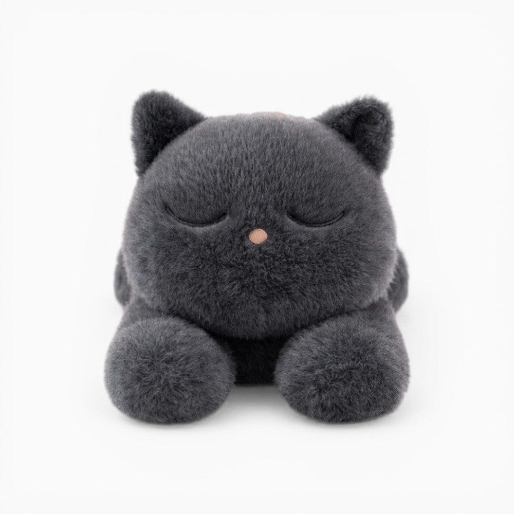 kuscheltierland Schwarzes Katze Kuscheltier weiches liegendes