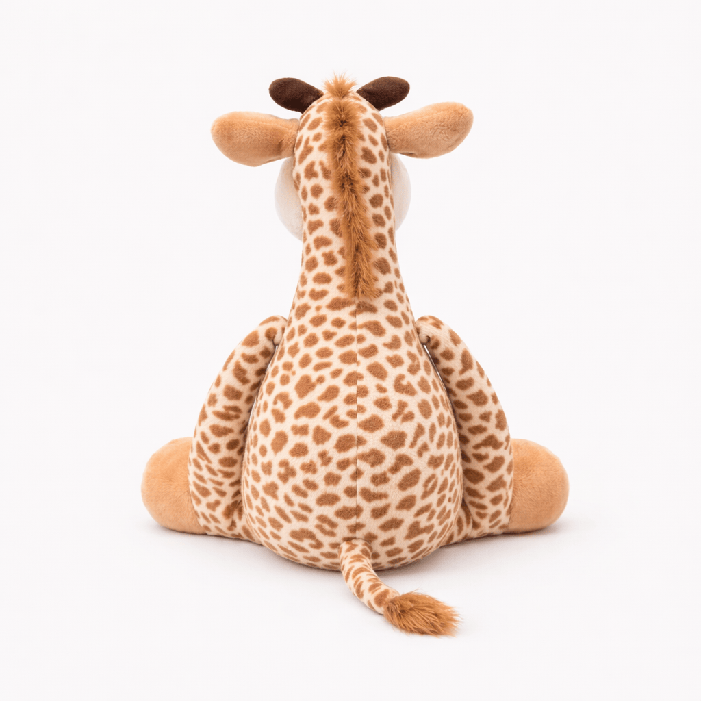 kuscheltierland Sitzendes Giraffen Kuscheltier mit großen Hufen