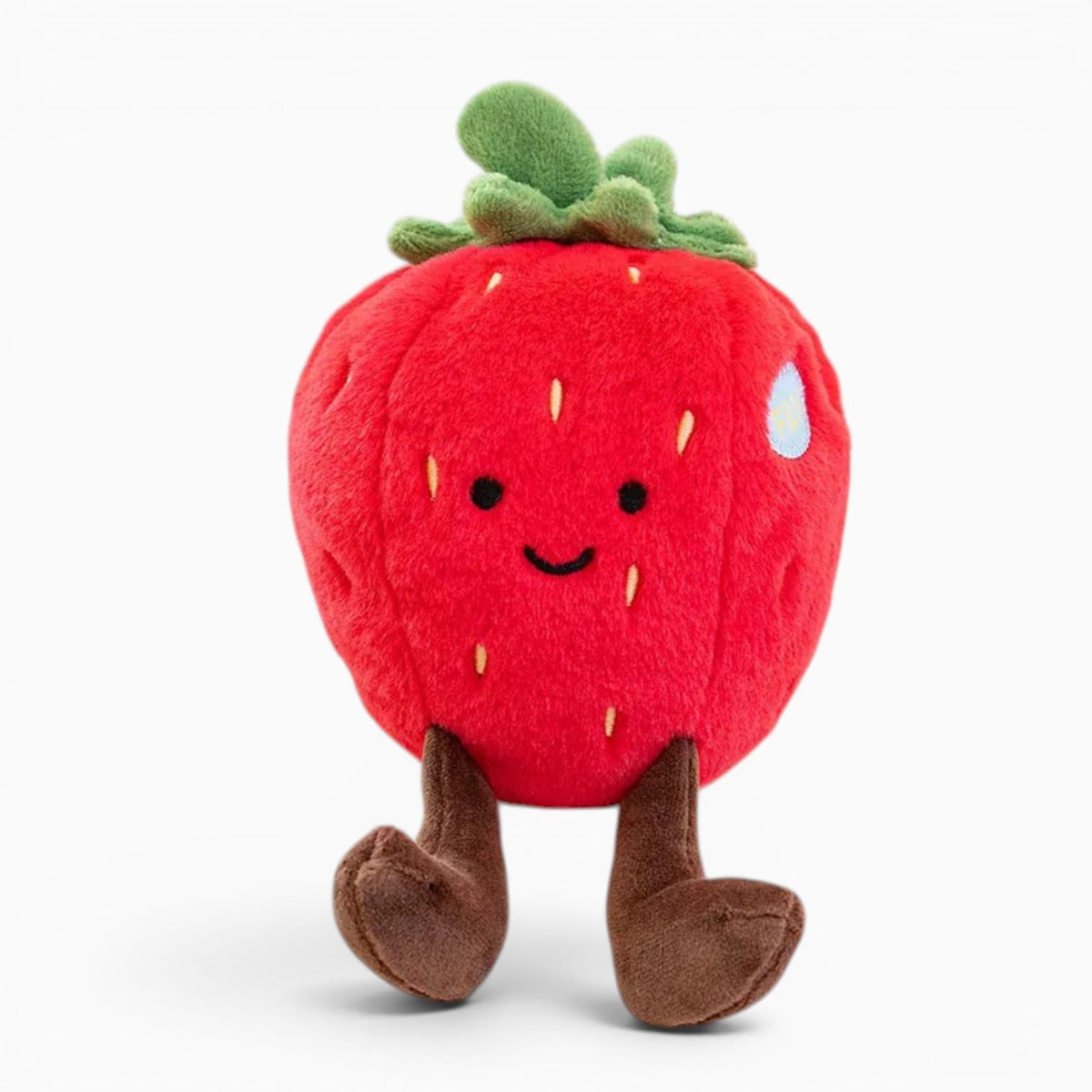 kuscheltierland Strawberry / 12-19cm Fruit Plush Toy Cute Small Soft Plush Pear Apple Strawberry Orange Avocado Pineapple Durian Doll Holiday Party Birthday Gift