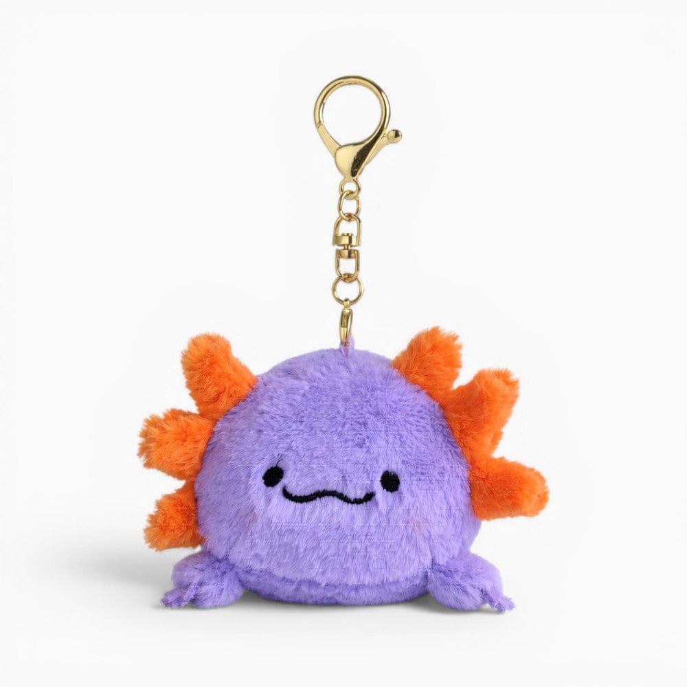 kuscheltierland Violett Axolotl Schlüsselanhänger Kawaii Kuscheltier für Rucksack