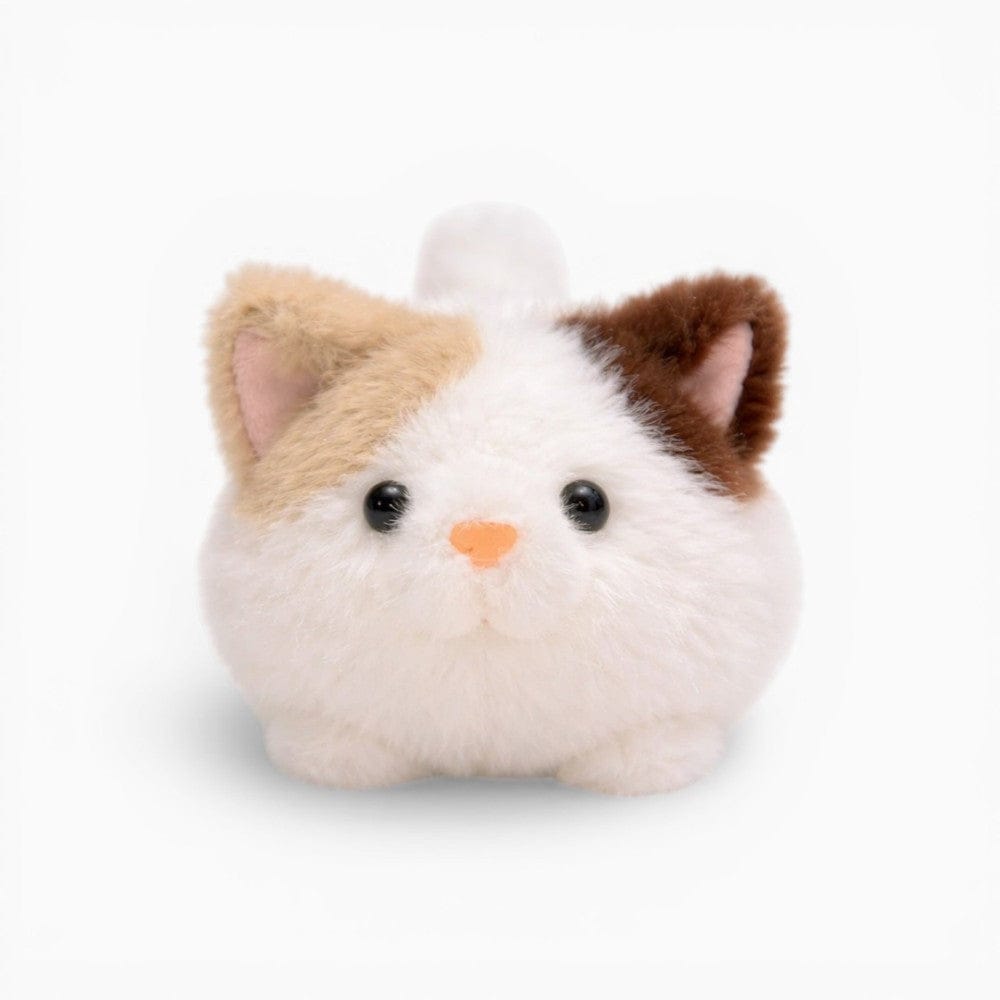 kuscheltierland Weiß / 16cm Flauschiges Katze Kuscheltier liegend