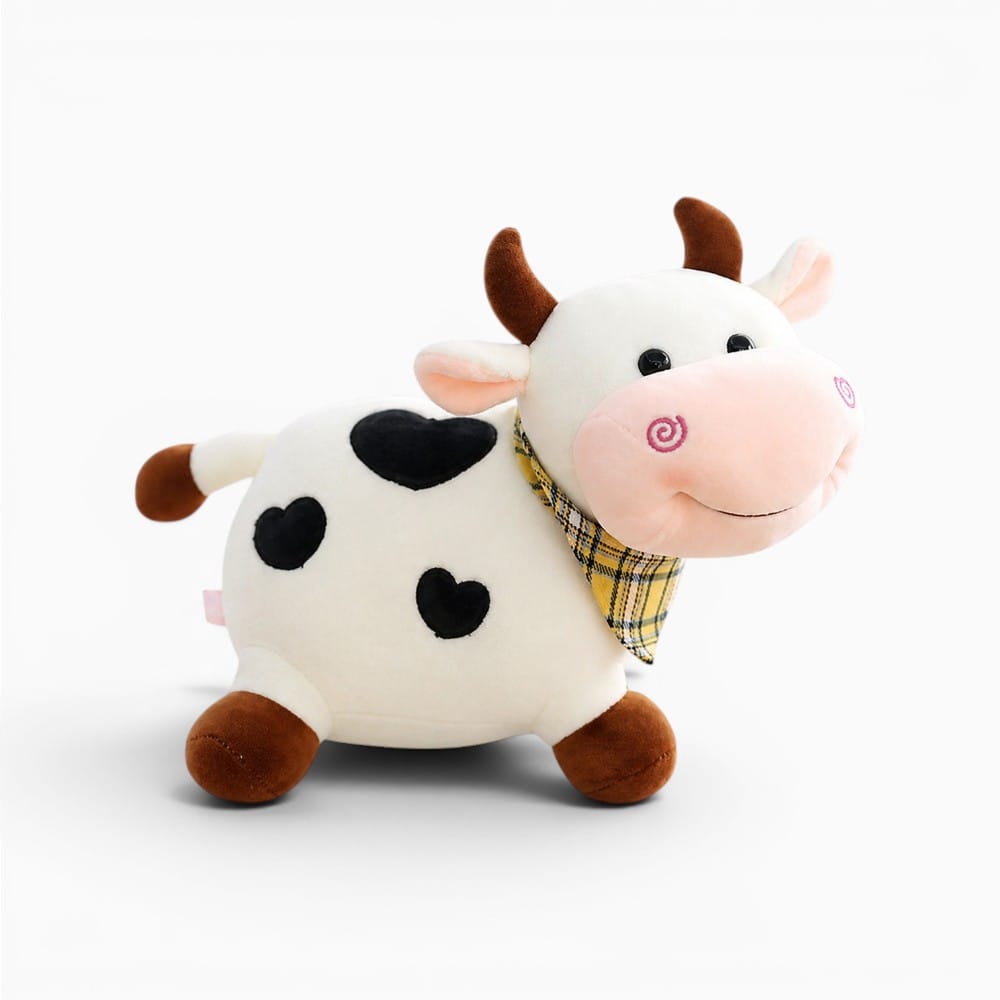 kuscheltierland Weiß / 17cm Cartoon Cute Cow Plush Toy Soft Animal Cattle Plush Toy Kawaii For Girls Cotton Animal Plush Doll Filled Home Decoration