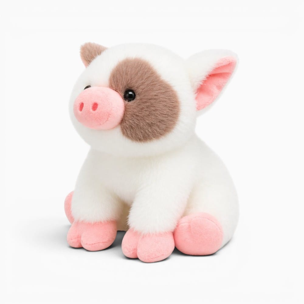 kuscheltierland Weiß / 20cm Cute Sitting Animals miniature fragrant pig Cat Soft Plush Dolls Stuffed Lifelike piglet Plushie Baby Toys Gifts For Children