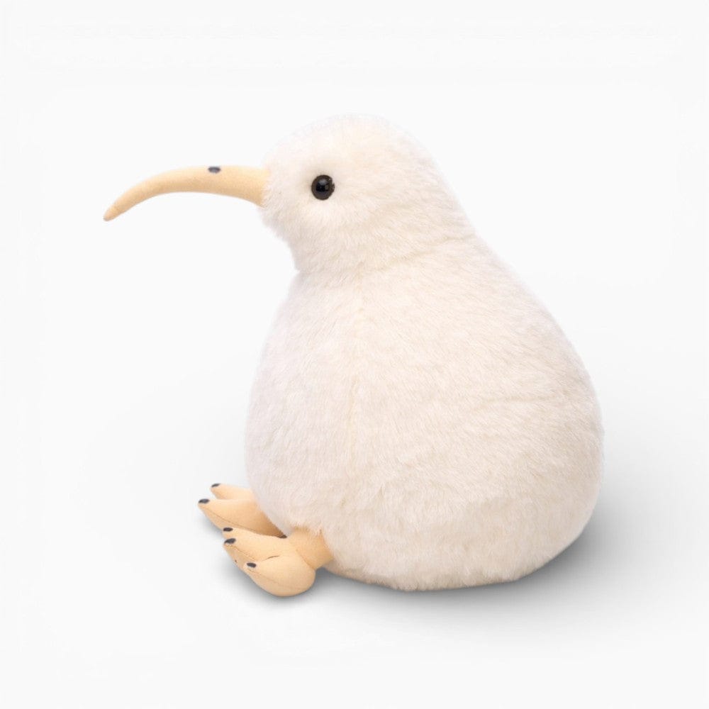 kuscheltierland Weiß / 20cm Weißes Kiwi Kuscheltier weiches Stofftier
